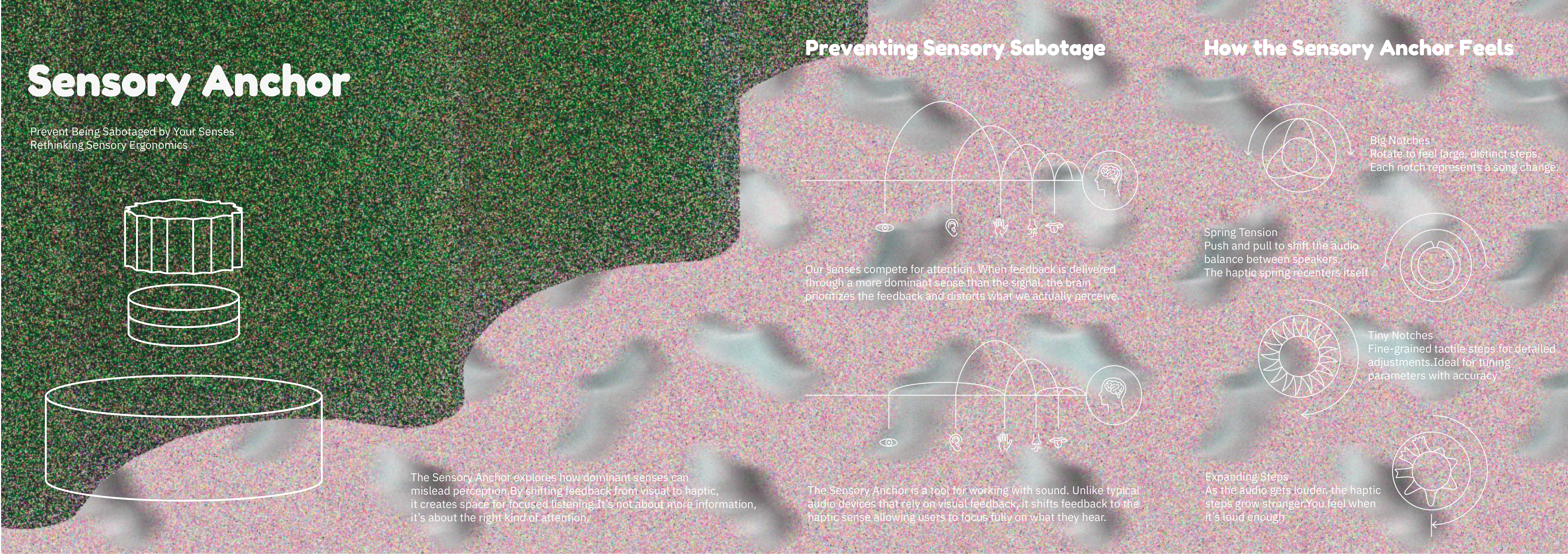 Sensory Anchor technical handout with project specifications and details